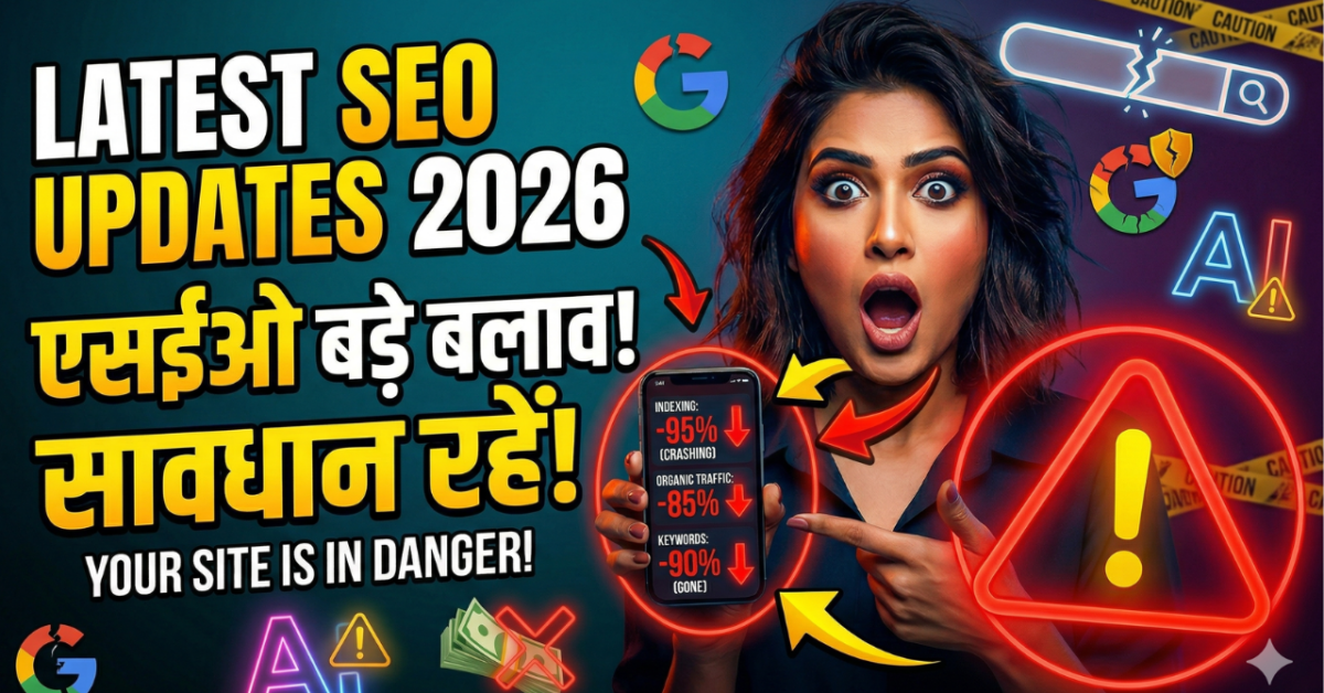 Latest SEO Updates 2026: आपकी वेबसाइट खतरे में है! सावधान रहें और रिकवरी कैसे करें?
