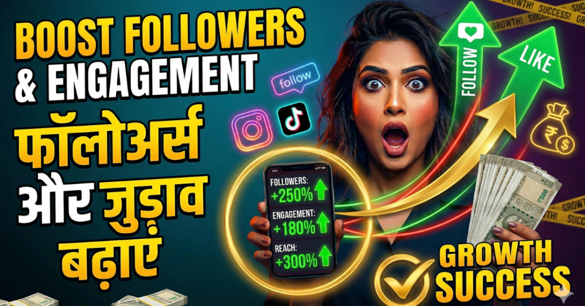 सोशल मीडिया पर फॉलोअर्स और एंगेजमेंट कैसे बढ़ाएं: 2026 की अल्टीमेट गाइड