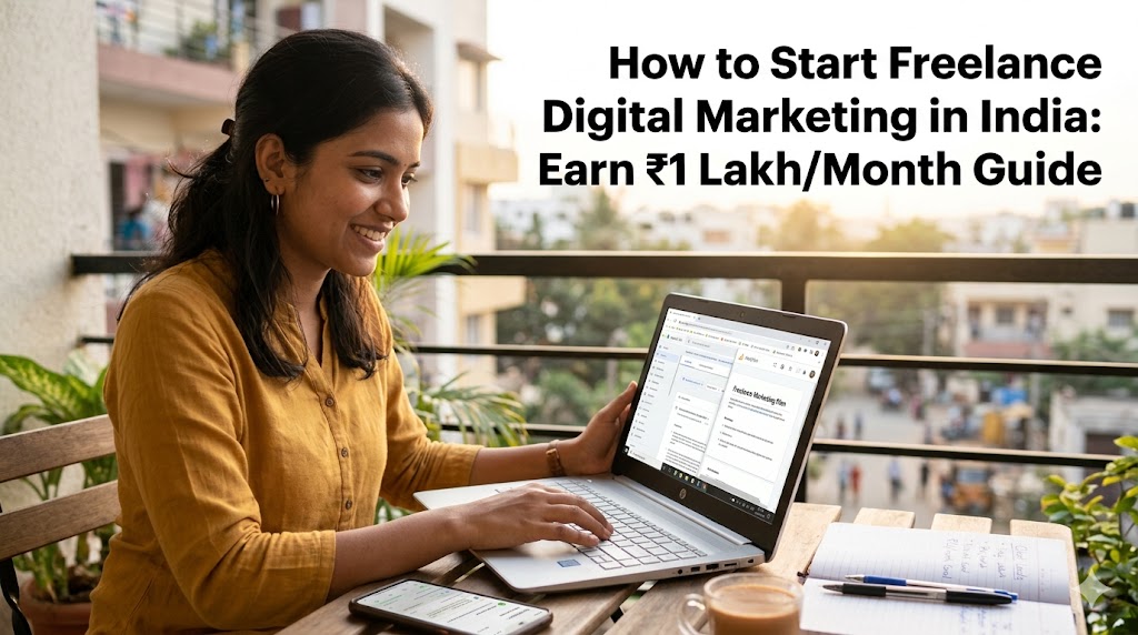 How to Start Freelance Digital Marketing in India: Earn ₹1 Lakh/Month Guide
