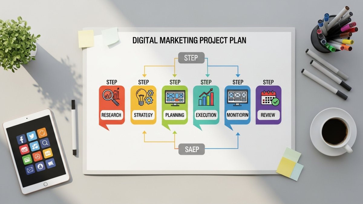 5-Step Digital Marketing Project Plan