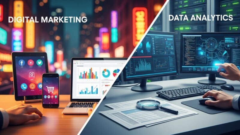 Digital Marketing vs. Data Analytics: Pick Your Path