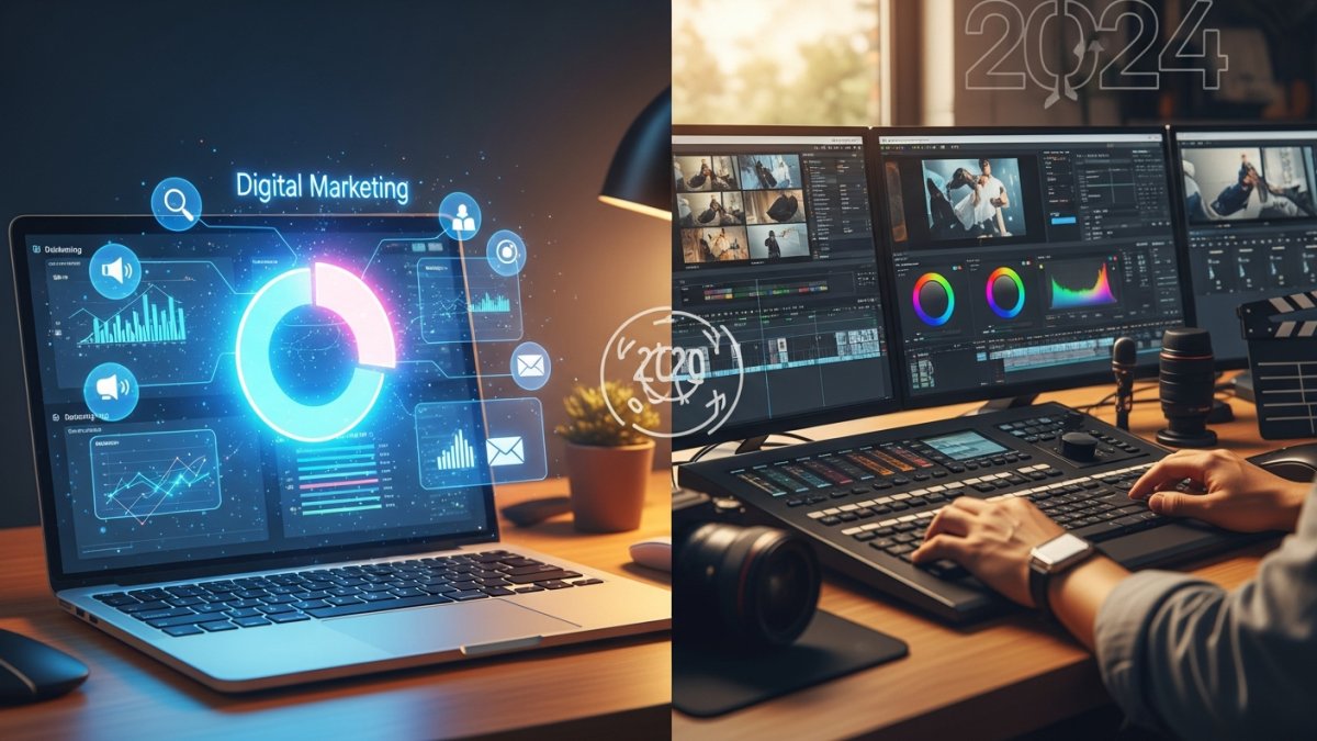 Digital Marketing vs Video Editing: The 2024 Ultimate Guide