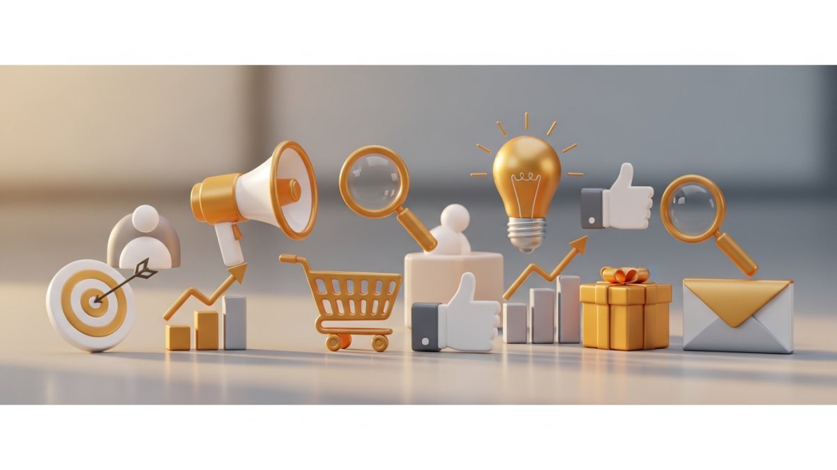 Elevate Your Brand: Essential 3D Marketing Icons