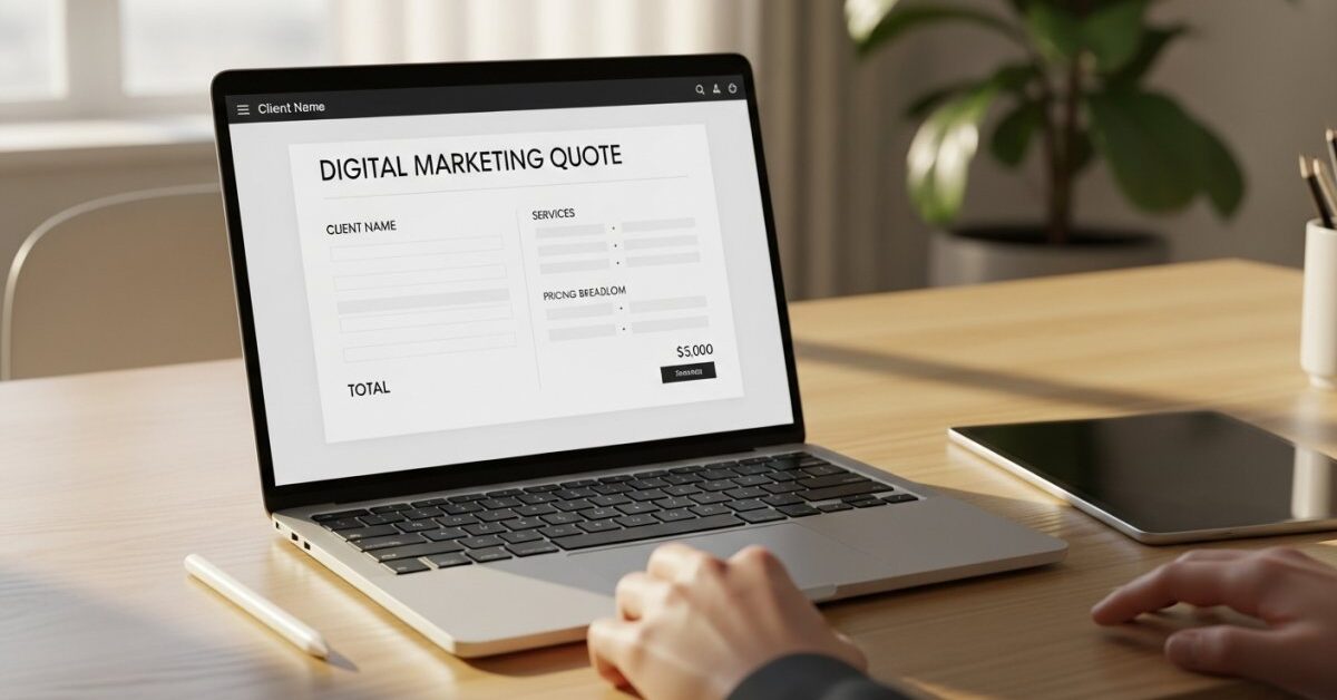Winning Digital Marketing Quote Template