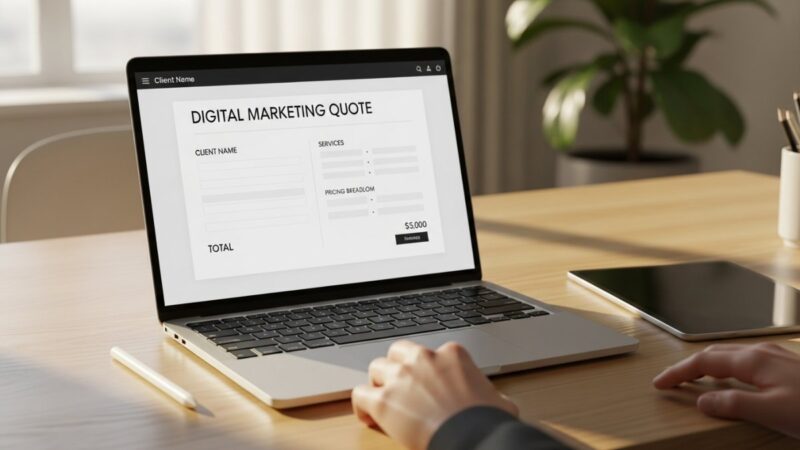 Winning Digital Marketing Quote Template