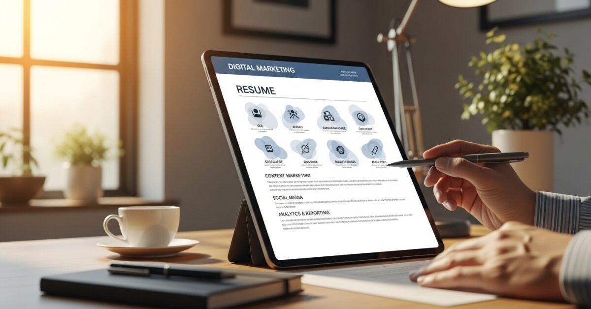 Winning Digital Marketing Resume Template