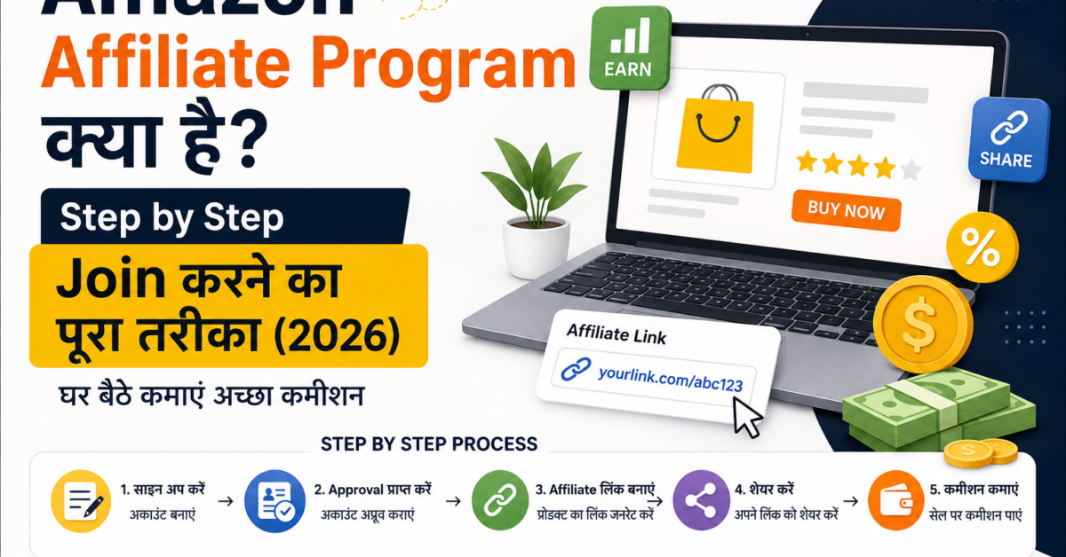 Amazon Affiliate Program क्या है? Step by Step Join करने का पूरा तरीका (2026)