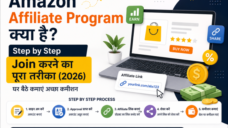 Amazon Affiliate Program क्या है? Step by Step Join करने का पूरा तरीका (2026)